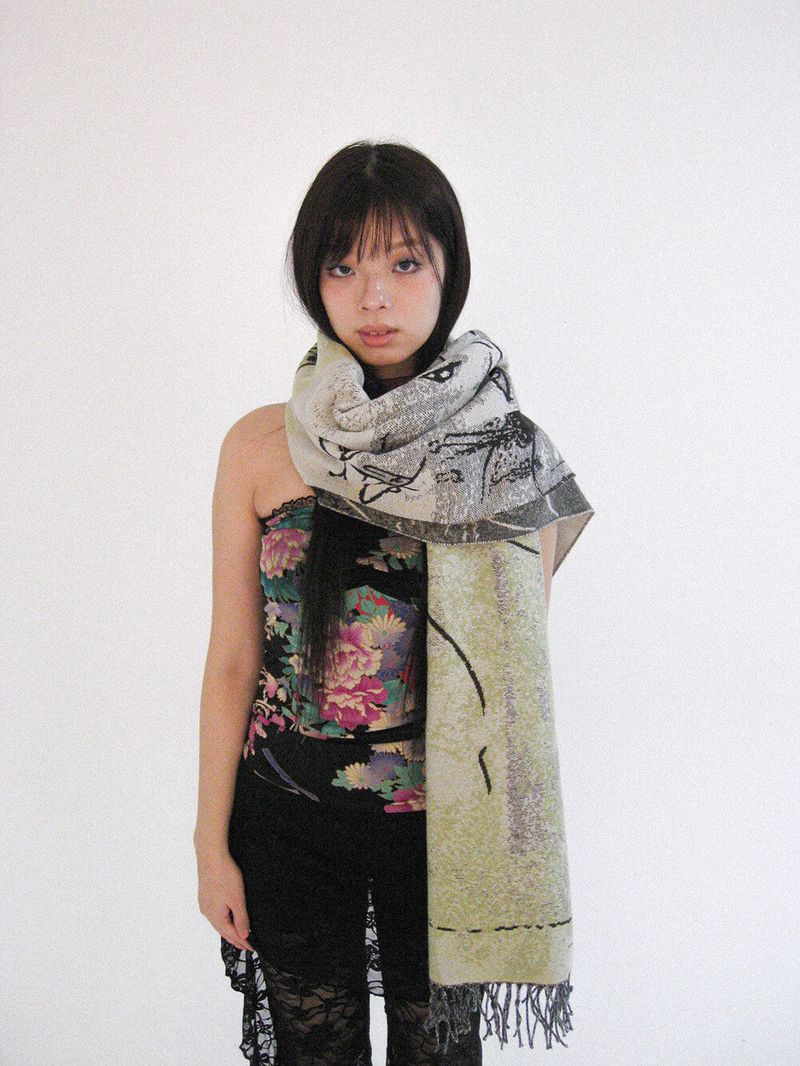 Sehan Songback Muffler (Red, Green)