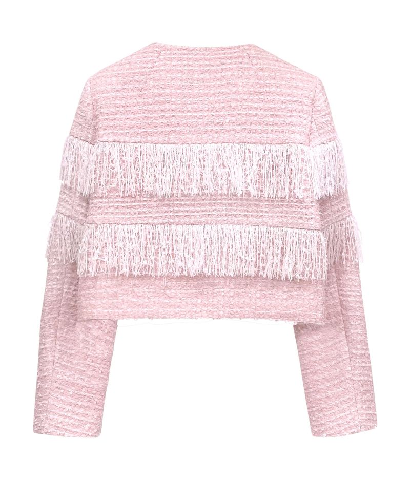 Fringe tweed jacket