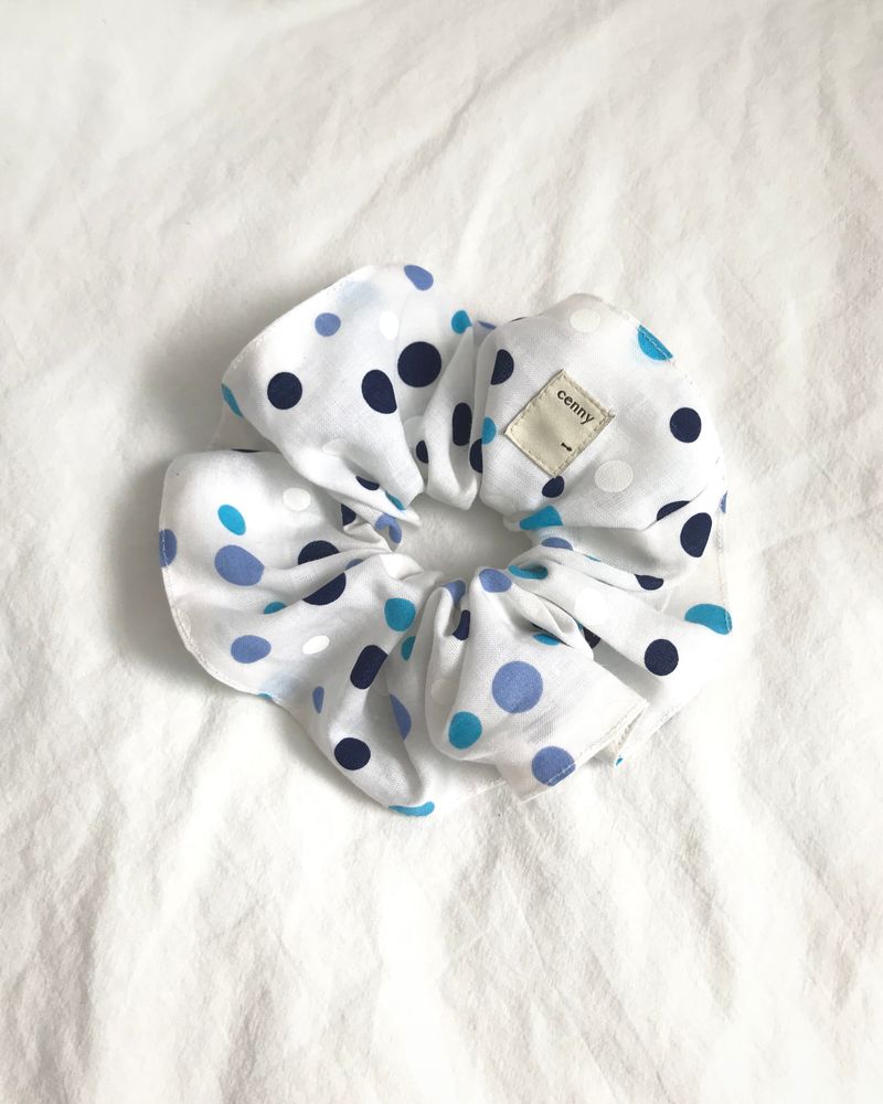 Vintage Hair Ruffle - Blueberry sorbet