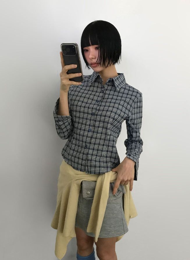 LUPIN CHECK SLIM SHIRT