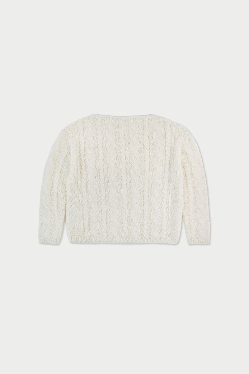Cinnamon cable knit_ivory
