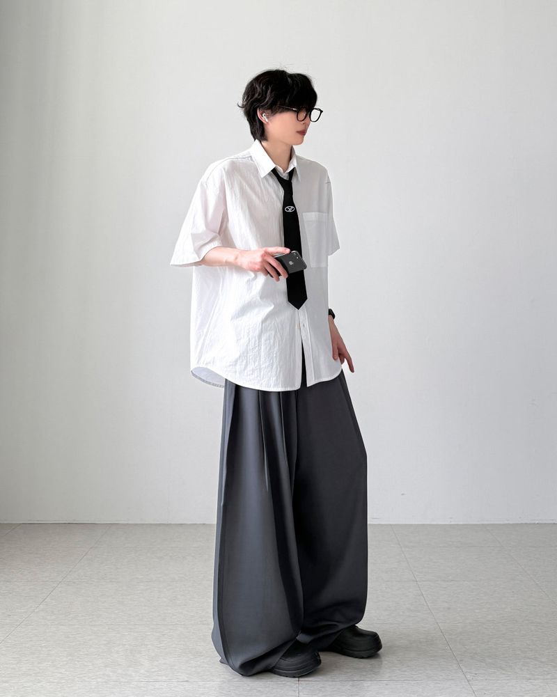 Romar Two-Tuck Wide Slacks