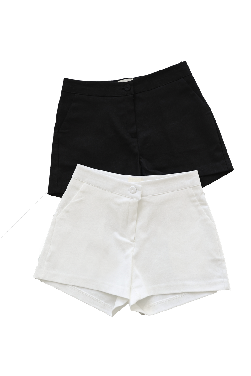 MIAE（ミアイ）の「[Sepia] ベーシックコットンショーツ (Black/White)（パンツ）」