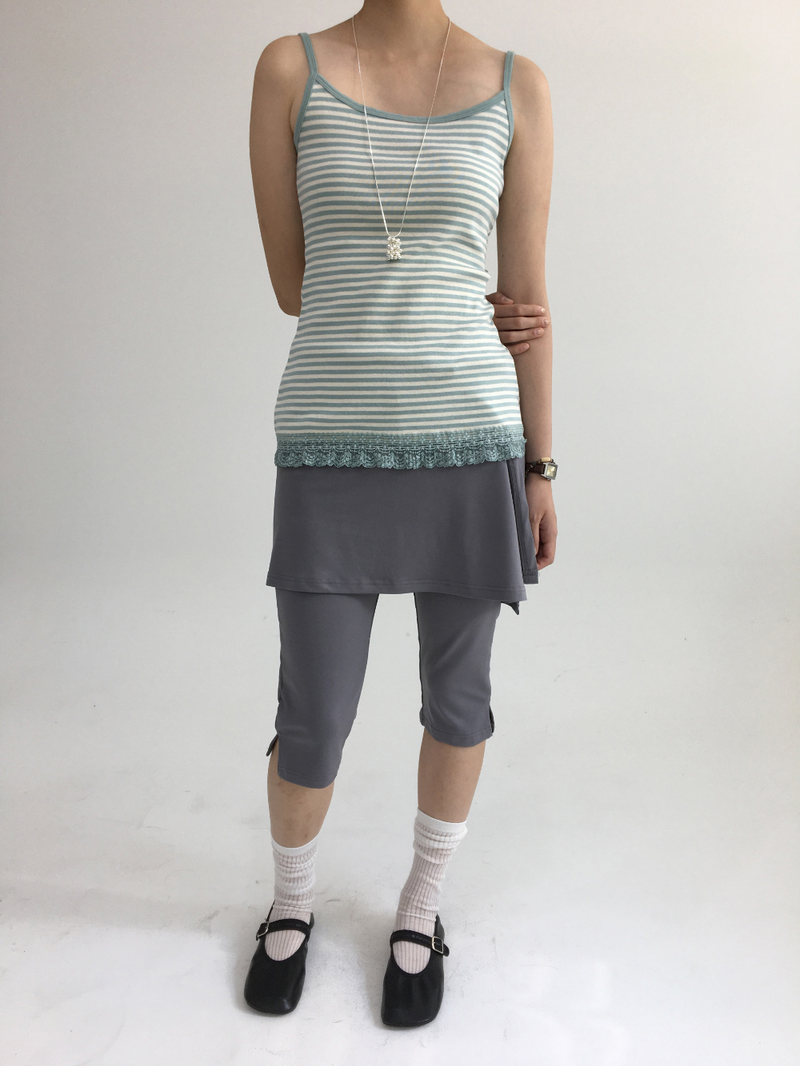 Som Striped Lace Sleeveless (4color)