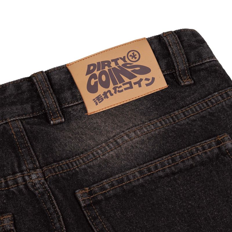 DirtyCoins Distressed Double Knee Denim Pants Brown