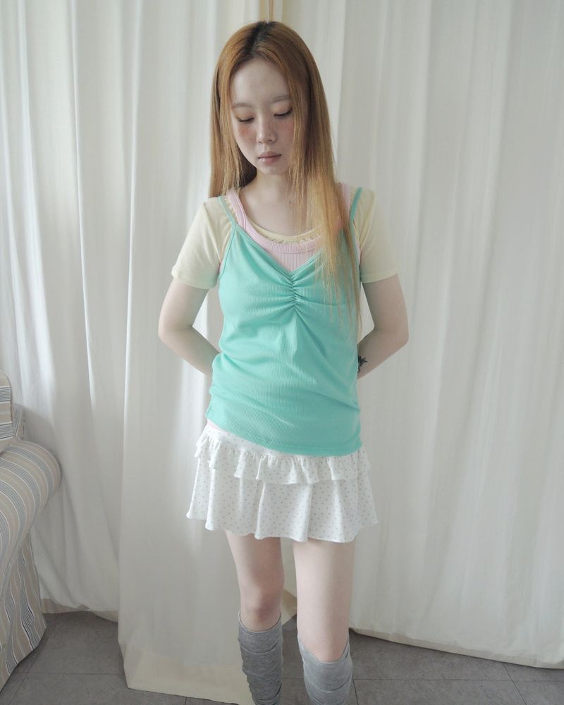 SIO SHIRRING CAMI