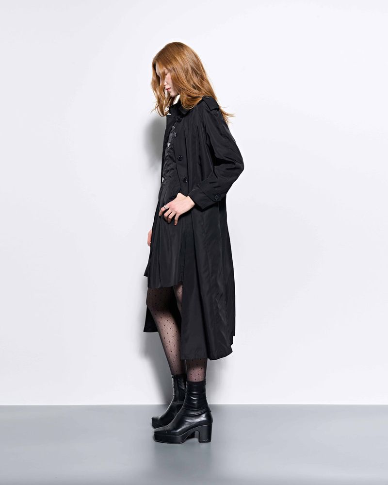 Throat Latch Trench Coat _ Black