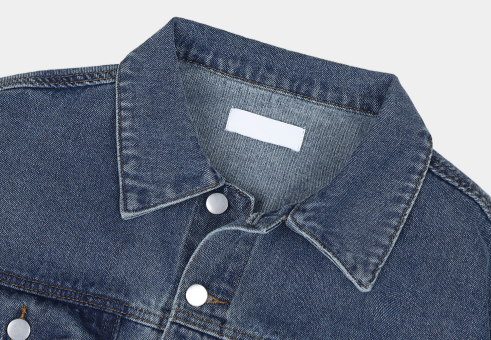 Nechis Washed Cropped Denim Jacket