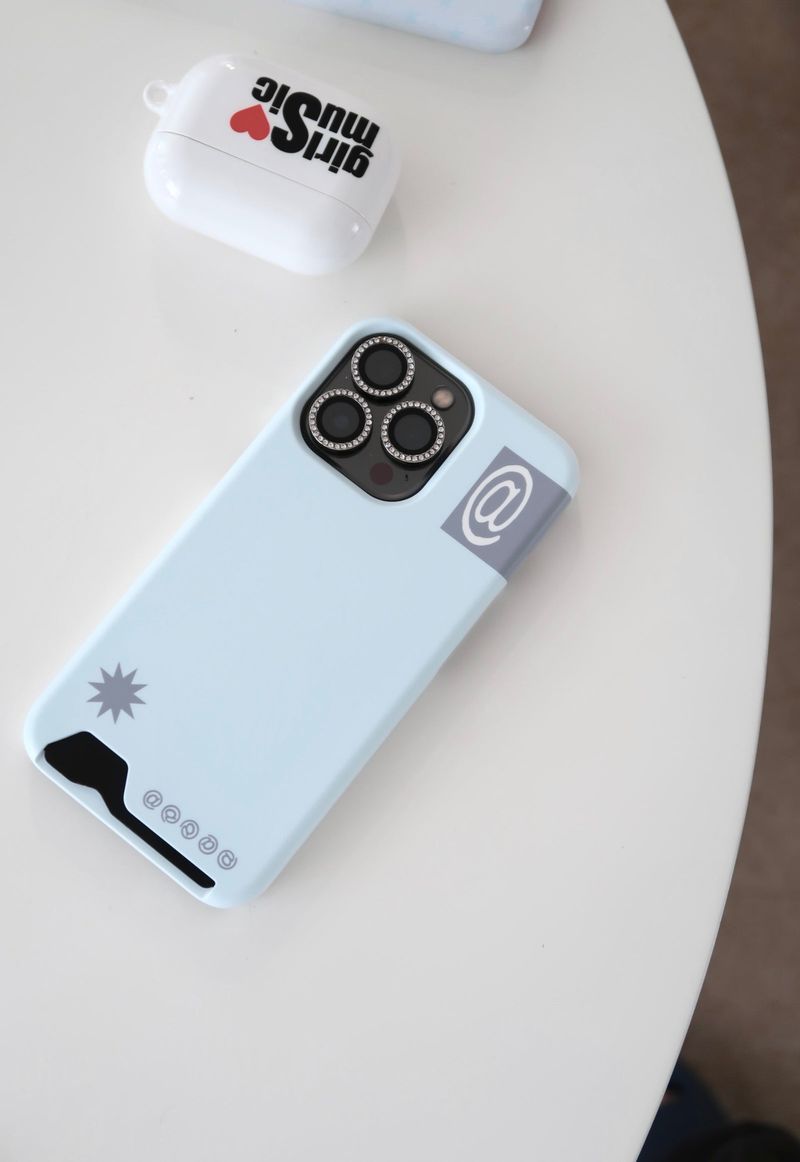 [MADE] at sign card case (sky blue)