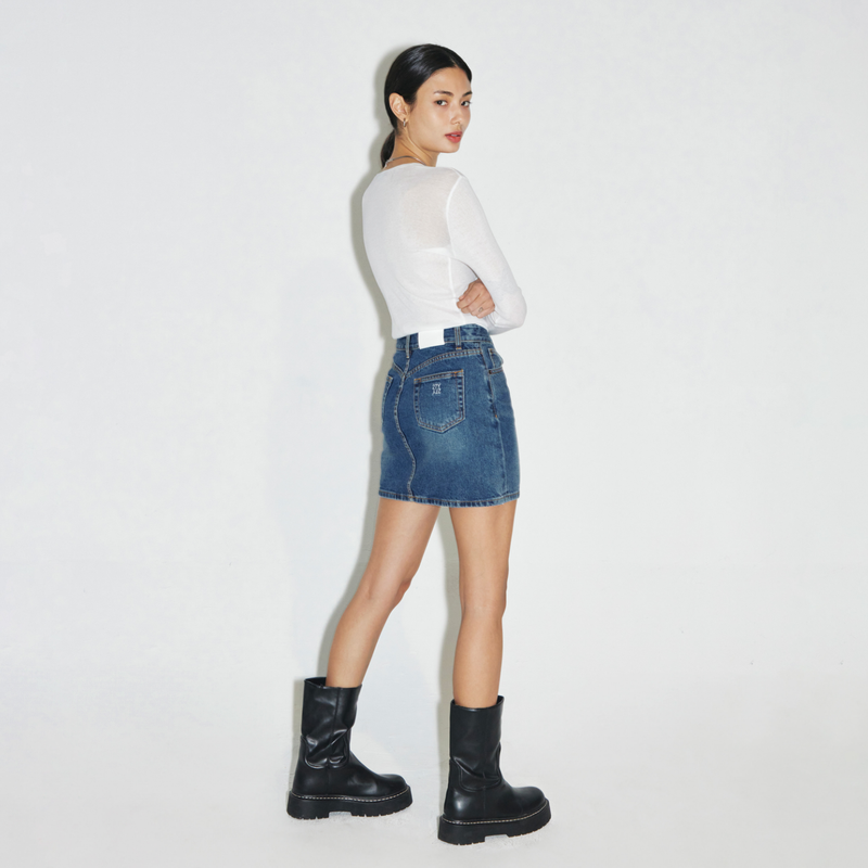 Middle blue skirt - SK001