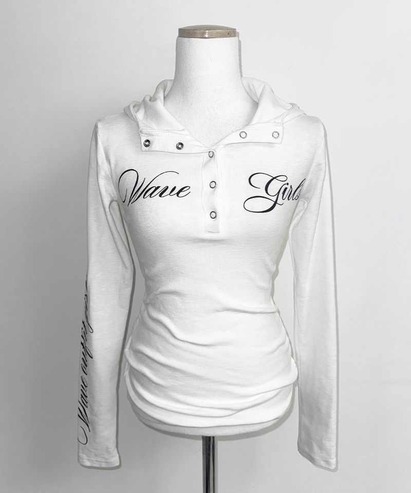 snap lettering hoodie (3colors)