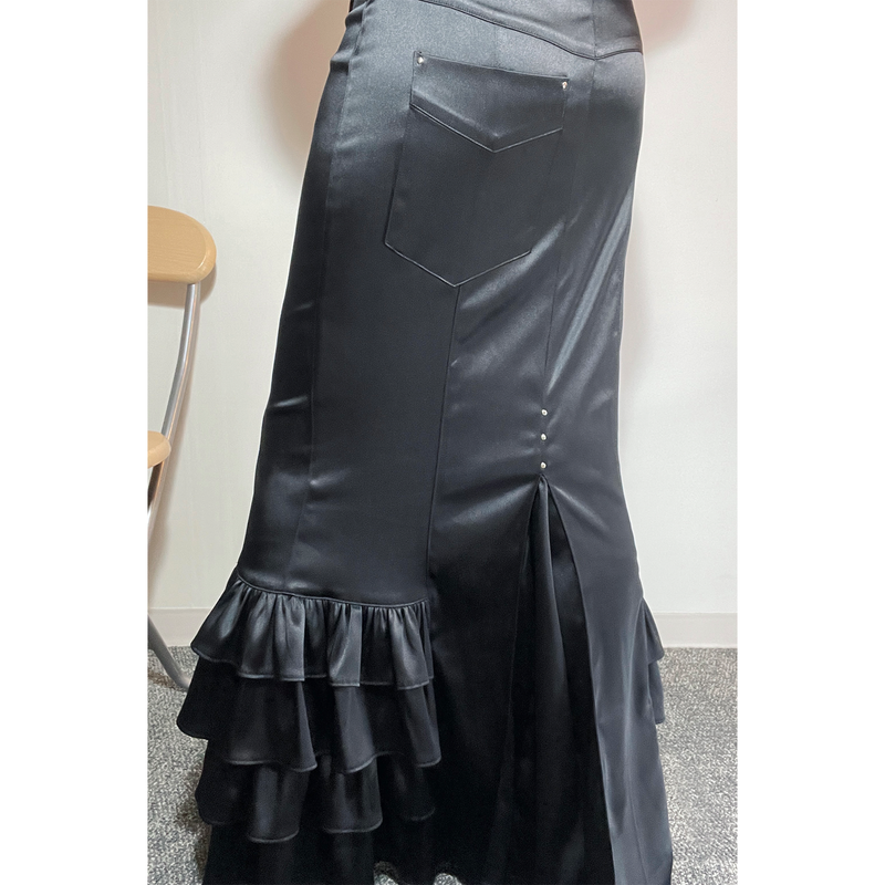 FRILL MAXI SKIRT