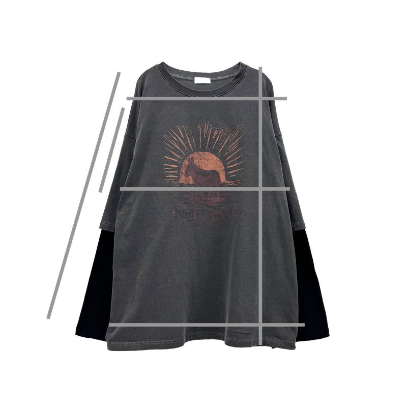 sunset pigment layered long sleeve