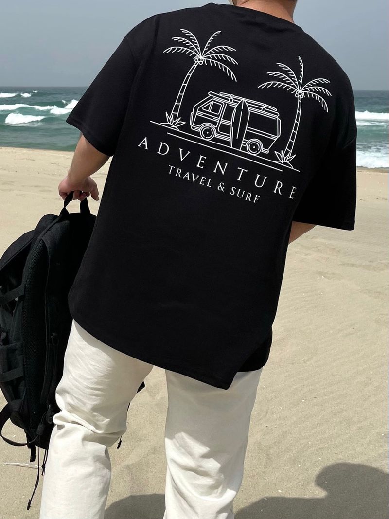 NEVERDOWHY（ネバードゥワイ）の「サマートラベルキャンピングTシャツ （トップス）」