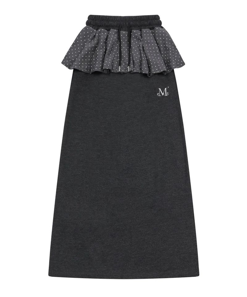 MUCENT（ムセント）の「SID DOT LAYERED LONG SKIRT（Skirts）」