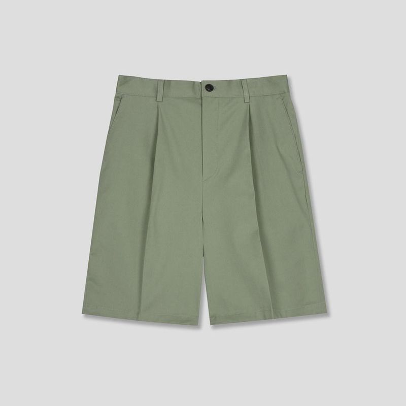 ASCLO One Tuck Cotton Half Pants (4color)