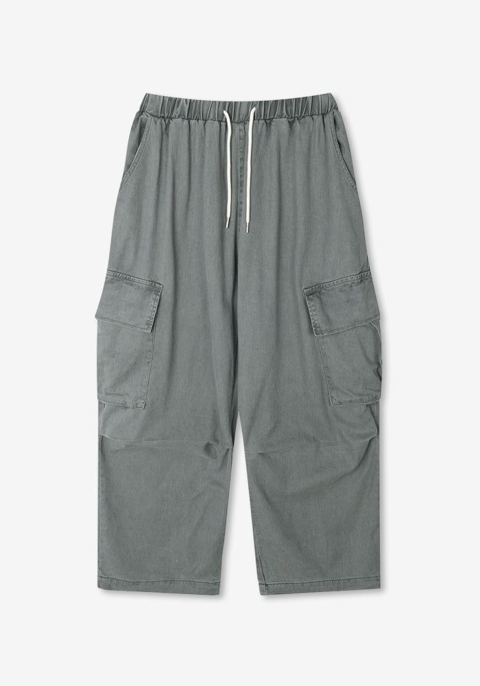 LA Stone Washing Pigment Cargo Pants
