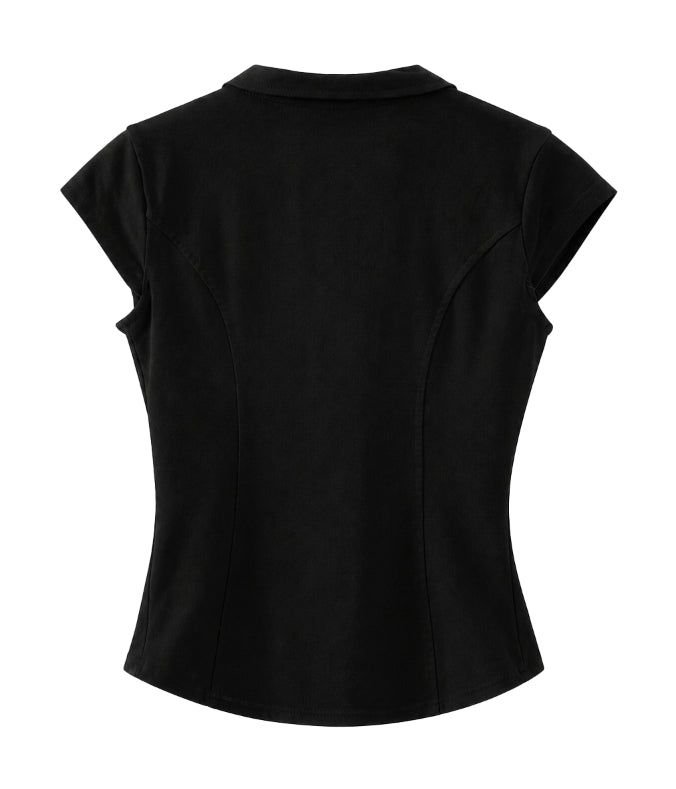 Nishi Double Button Collar Shirt