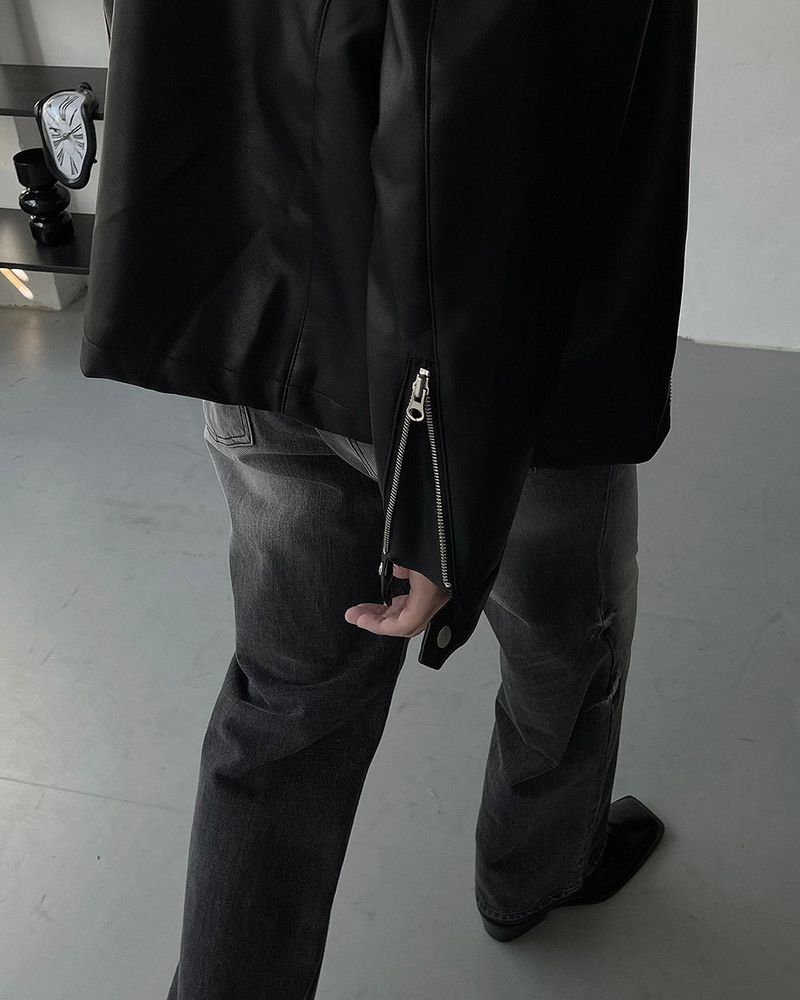 OWN Karim Biker Leather Jacket