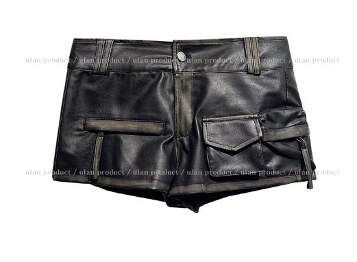 Villa Hand Washing Low Leather Shorts