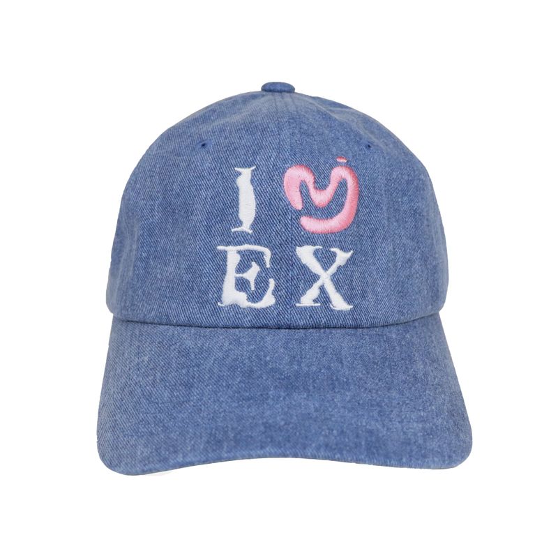 MIYHOO(ミワイフ)の「I LOVE EX BALL CAP ( WASHING DENIM )(Hats)」