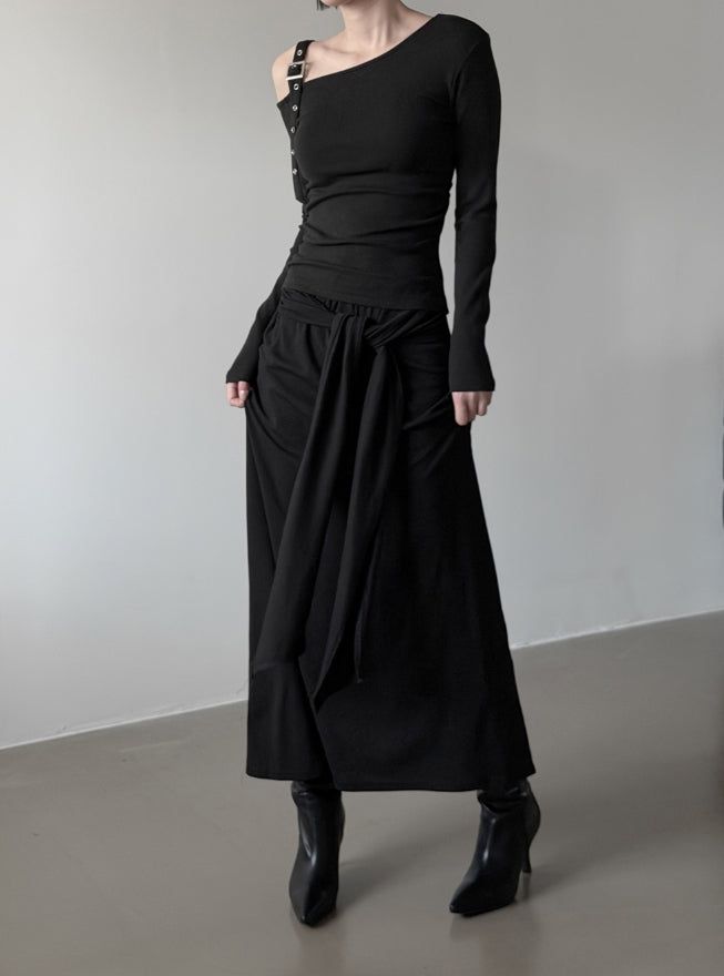 Tain Knot Long Skirt