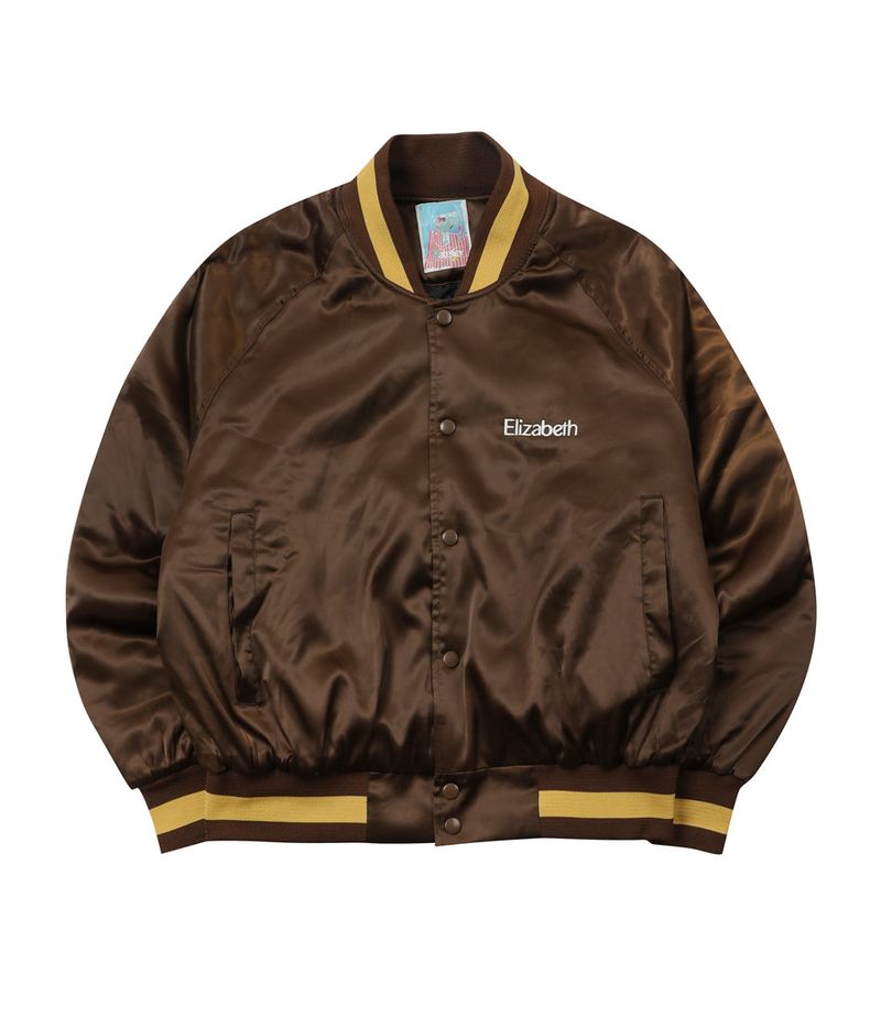 PALETTE VARSITY JACKET(BROWN)