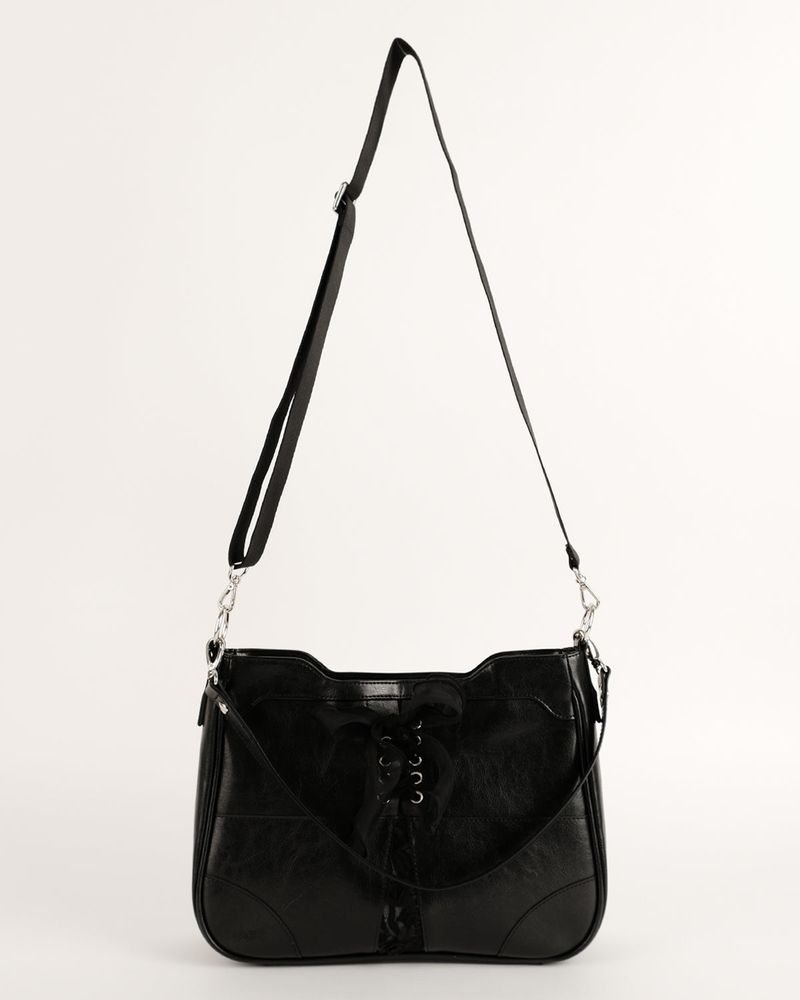 Bustier ribbon bag_black