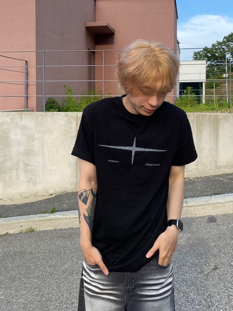 Rising lettering short sleeve T 3C