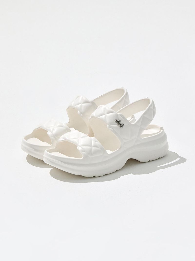 Pepper Salt Sandals - White