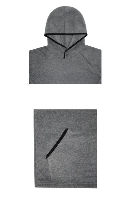 FLEECE FINGER-HOLE HOOD TOP
