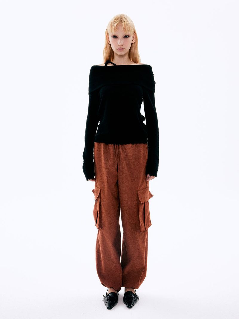  Paisley Corduroy Pants_Brick