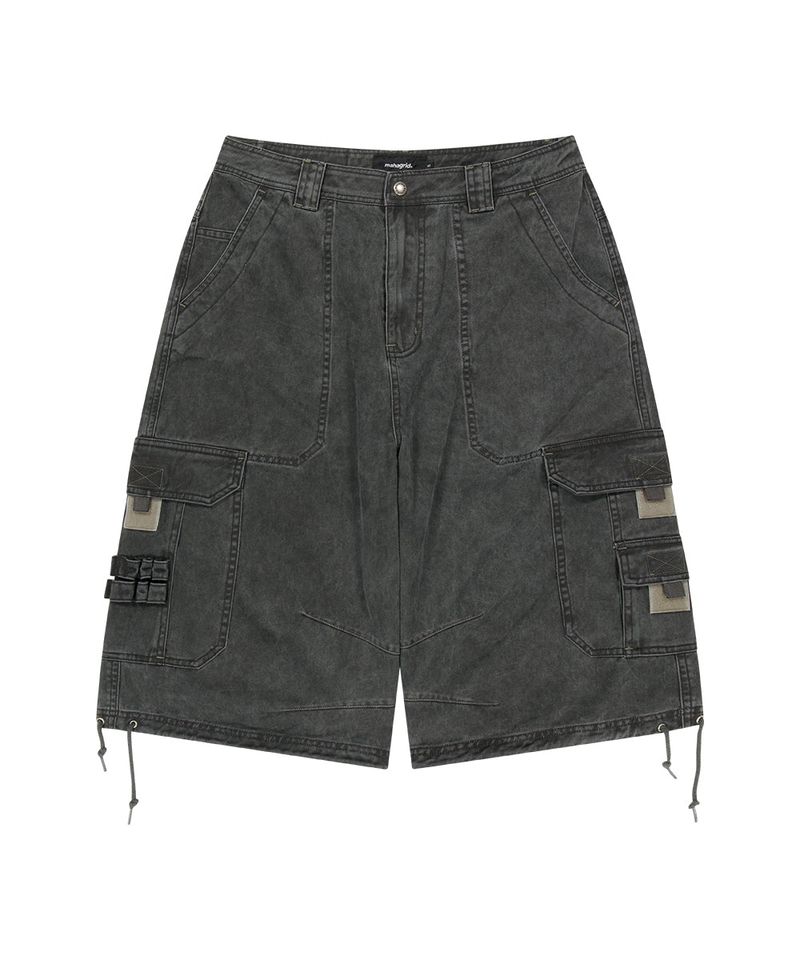 BERMUDA UTILITY CARGO SHORTS_CHARCOAL