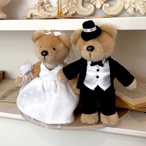 Wedding Couple Keyring Set [BROWN]