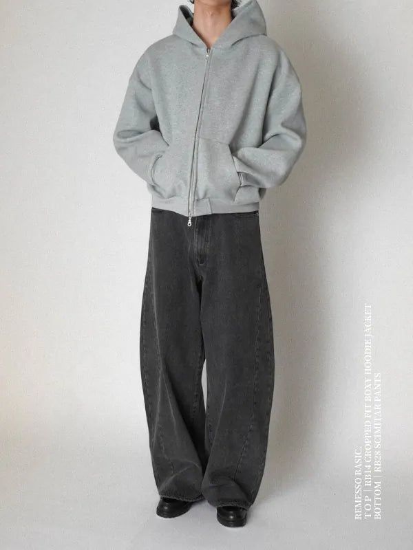 RB27 Washed Denim Scimitar Pants
