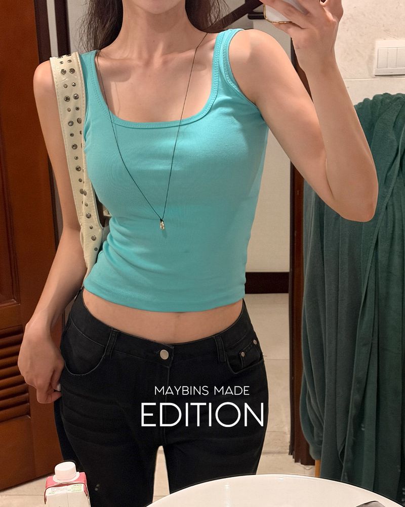 [MADE] Koity square‑neck sleeveless