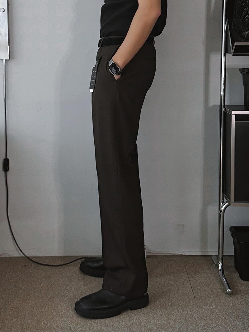 ASCLO Cozy Two Tuck Wide Slacks (4color)