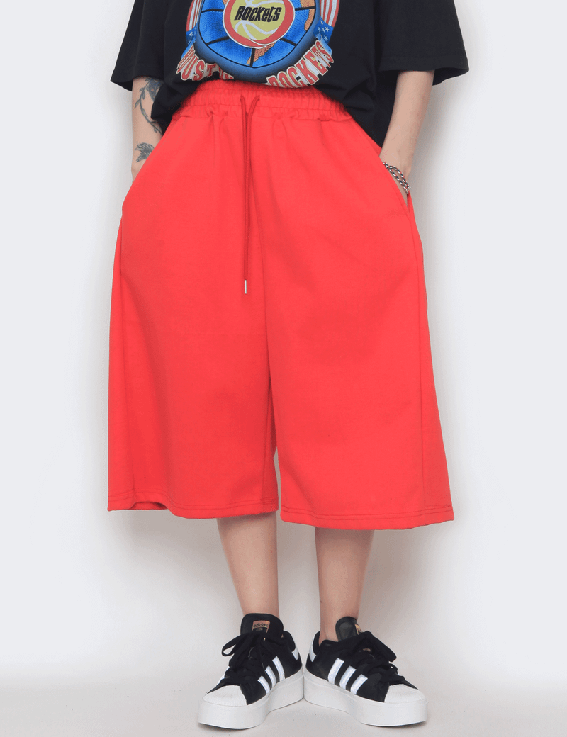nutellike（ヌテールライク）の「long wide sweat half pants（Pants）」