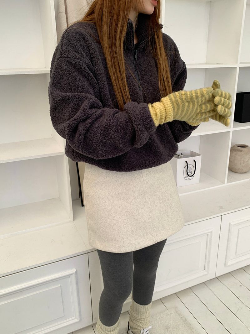 [MADE] MEMBER FLEECE HALF ZIP-UP
