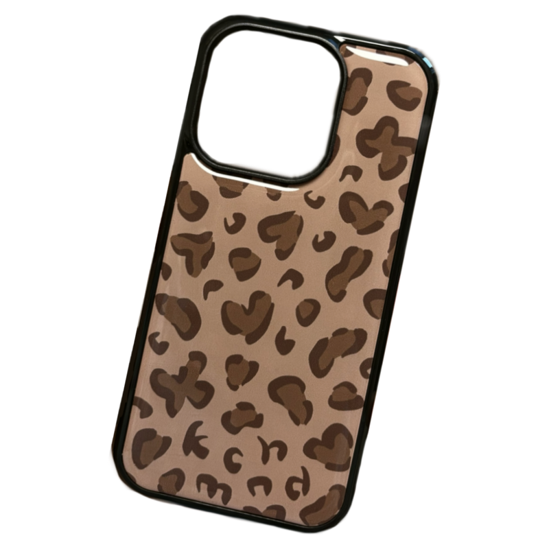 kchmnd（キッチマインド）の「キッチュレオパードフォンケース(ブラウン/エポキシ)（スマホグッズ/小物）」