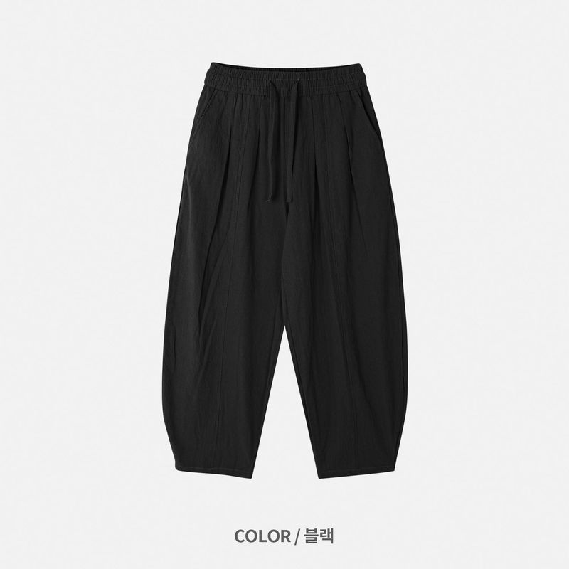 Mono Linen Wide Balloon Pants 4C