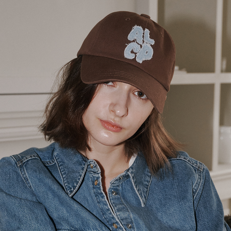 ALLINCOMPLETE（オールインコンプリート）の「ALCP Applique Washed Ball Cap (Brown)（Hats）」