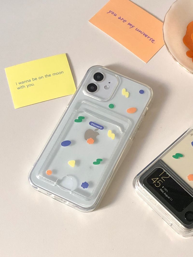 Creamy card jelly case (iphone case)