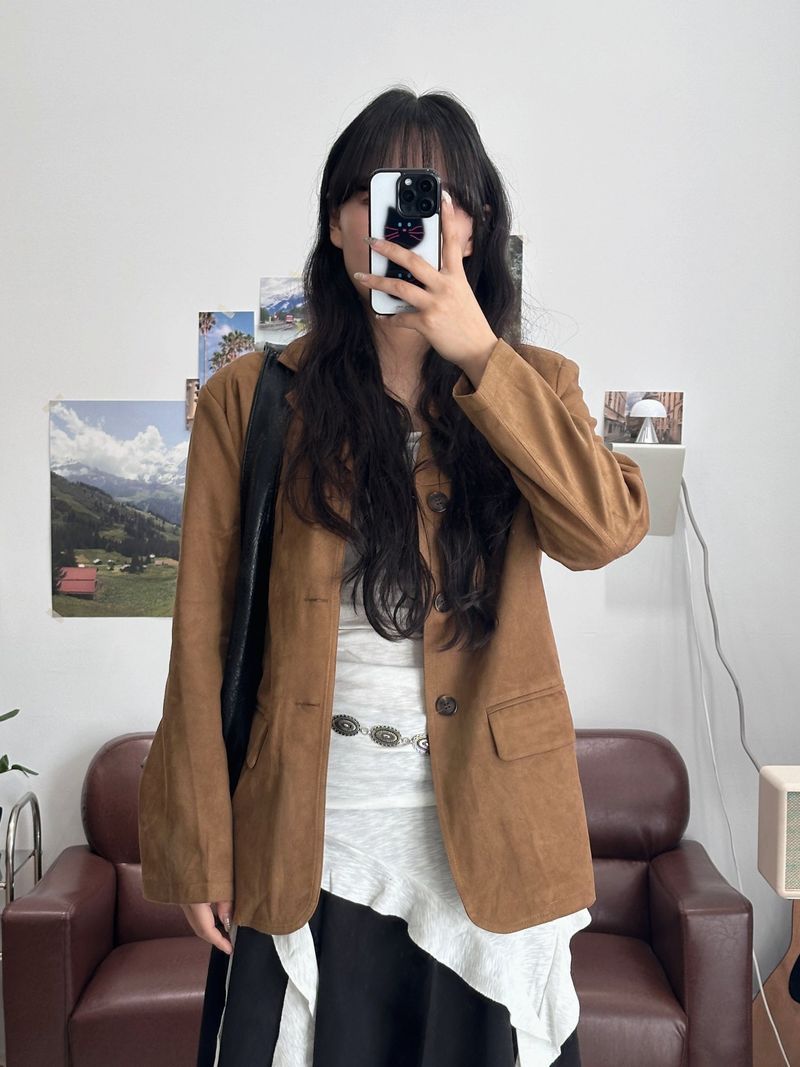 SUEDE BASIC JACKET