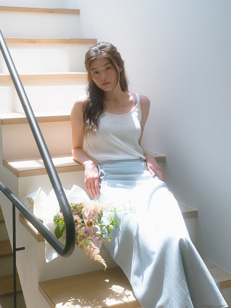 Slim Knit Sleeveless - Ivory