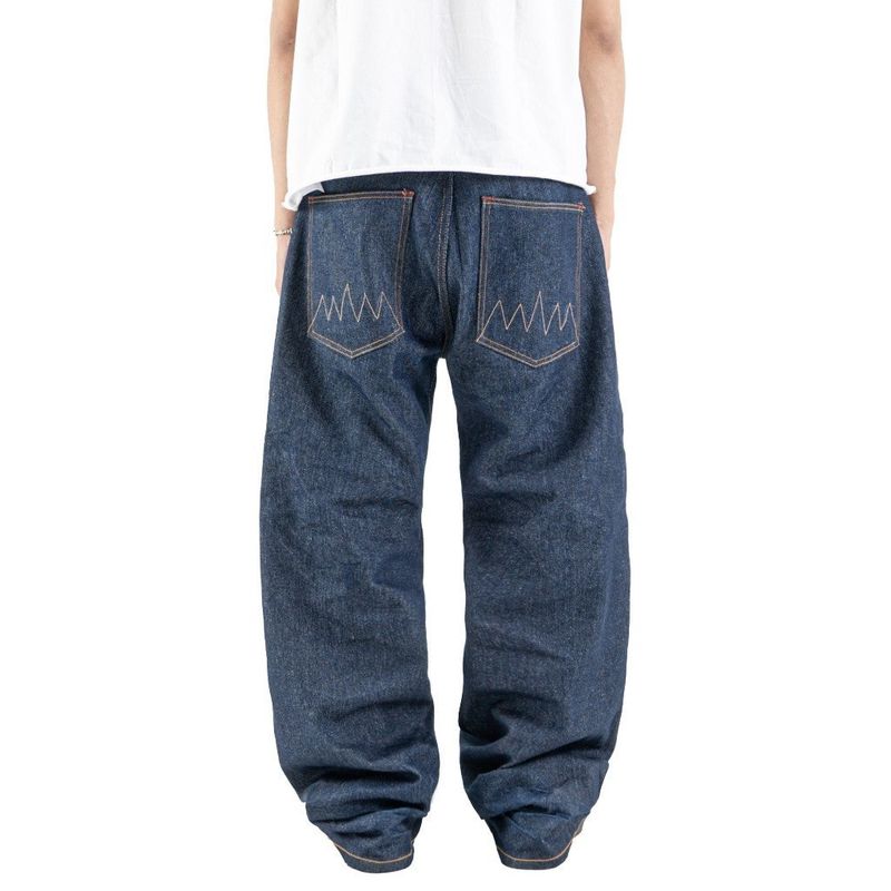 H1 Baggy - Raw Indigo Blue  - Celana Jeans