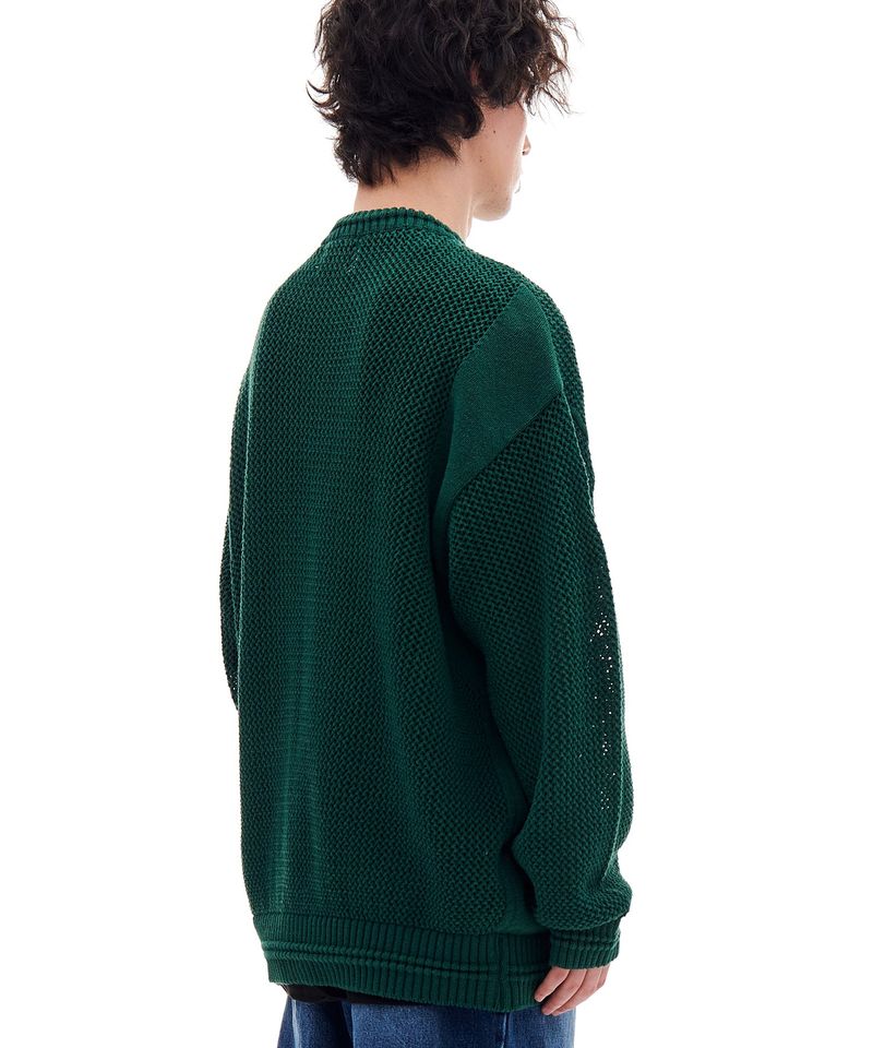 939 PANELED MESH KNIT (GREEN)