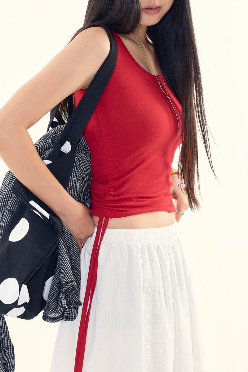Lumi side shirring sleeveless
