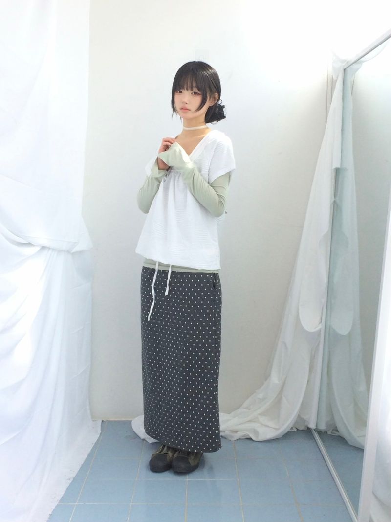 embossed shirring strap t