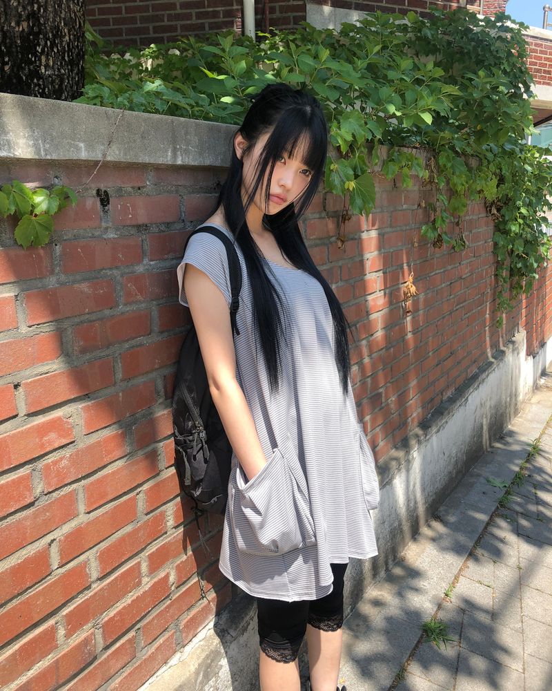 WONDER WONDER（ワンダーワンダー）の「Denic Stripe Short Sleeve Dress（Dresses）」